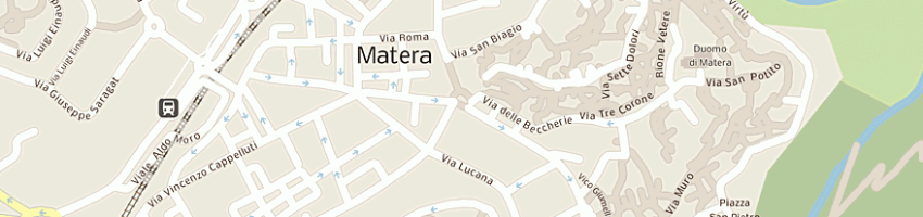 Mappa della impresa bar grancaffe' di tortorelli leonardo a MATERA