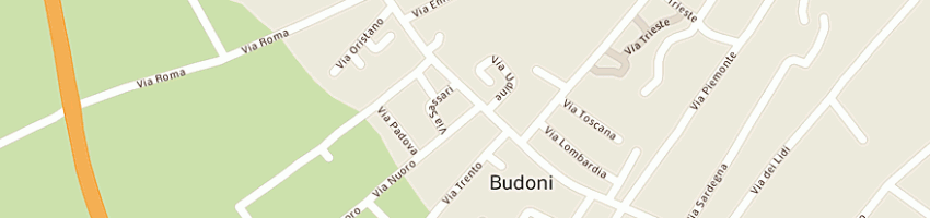 Mappa della impresa videoteca basoni di basoni pier francesco a BUDONI