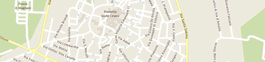 Mappa della impresa pizzeria rosticceria la creta a CAROVIGNO