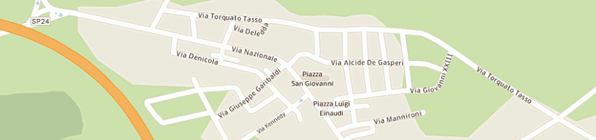 Mappa della impresa ristorante pizzeria il portico a BUDONI