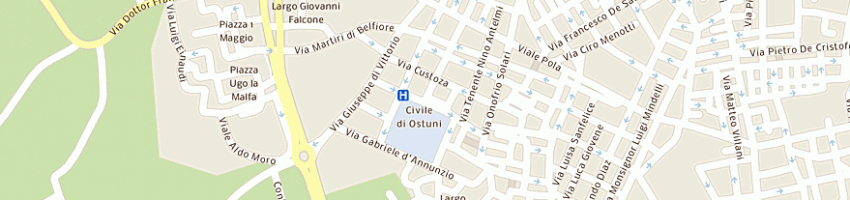 Mappa della impresa ospedale civile a OSTUNI