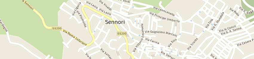 Mappa della impresa poste italiane a SENNORI