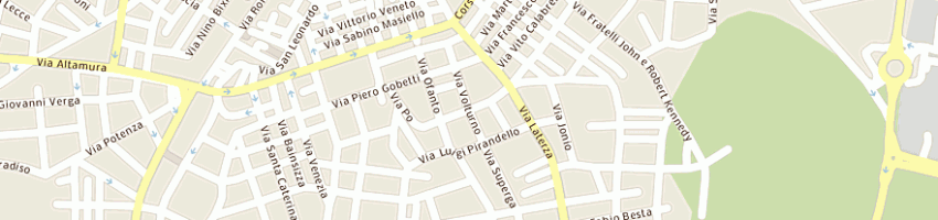 Mappa della impresa commercio edile caggiano srl a SANTERAMO IN COLLE