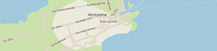 Mappa della impresa albergo mezzatorre a VENTOTENE