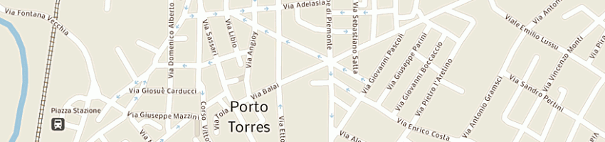 Mappa della impresa happy fitness center a PORTO TORRES