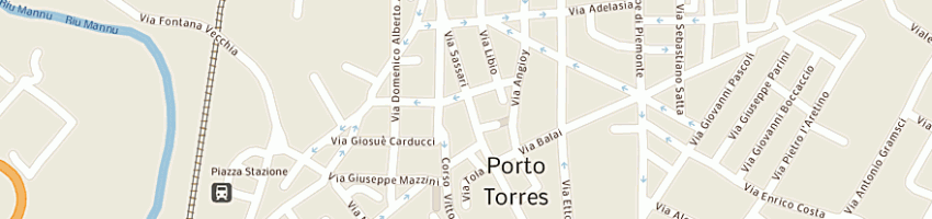 Mappa della impresa poddighe michele a PORTO TORRES