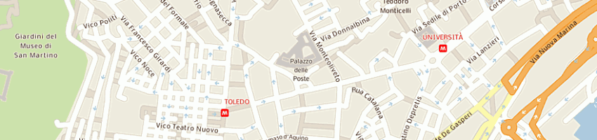 Mappa della impresa city sightseeing napoli srl a NAPOLI