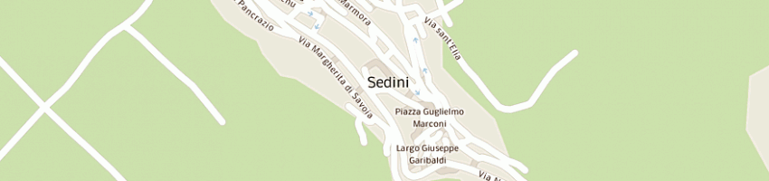 Mappa della impresa cartoncino francesco a SEDINI