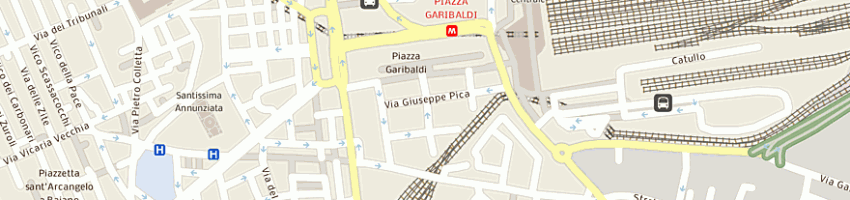 Mappa della impresa albergo tirreno a NAPOLI