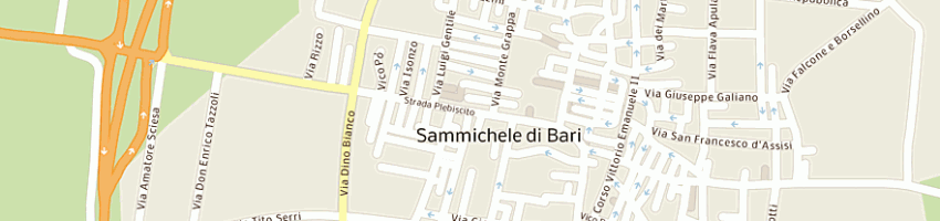 Mappa della impresa mini market a SAMMICHELE DI BARI