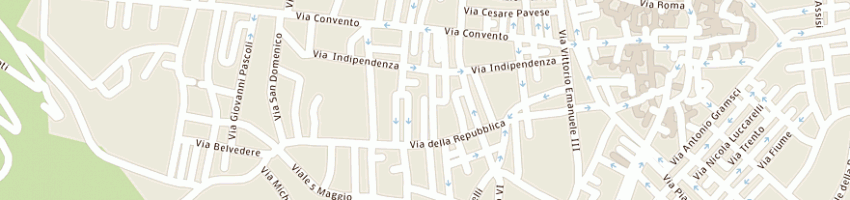 Mappa della impresa ristorante pizzeria di bitetti dino a CASSANO DELLE MURGE