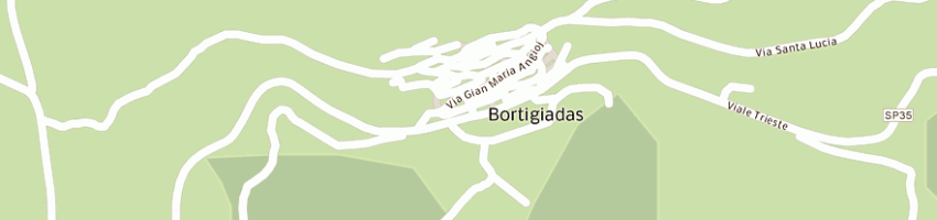 Mappa della impresa comune a BORTIGIADAS
