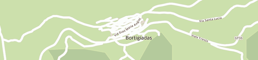 Mappa della impresa alpes costruzioni srl a BORTIGIADAS