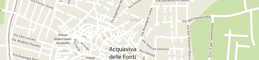 Mappa della impresa isaco borse multisports di favia d a ACQUAVIVA DELLE FONTI