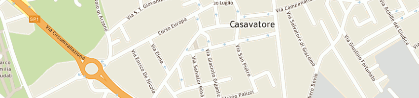 Mappa della impresa pizza doc di amarante dante a CASAVATORE