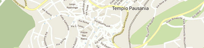 Mappa della impresa bianco domenico a TEMPIO PAUSANIA