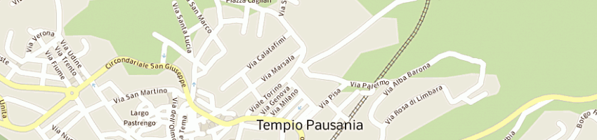 Mappa della impresa dente giovanni claudio a TEMPIO PAUSANIA