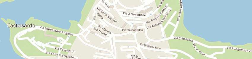 Mappa della impresa terzitta magazzini tessili srl a CASTELSARDO