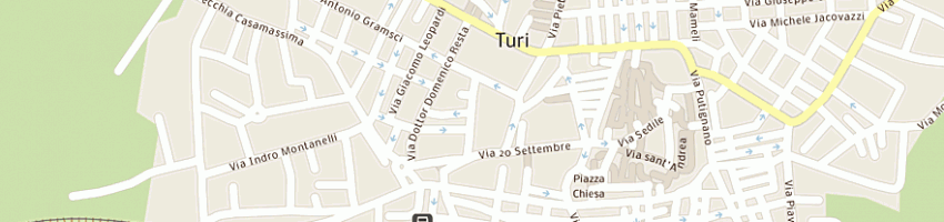 Mappa della impresa pub pizzeria al setaccio innocente a TURI