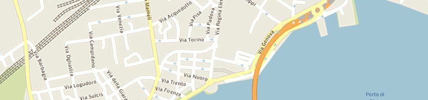 Mappa della impresa sini romina a OLBIA