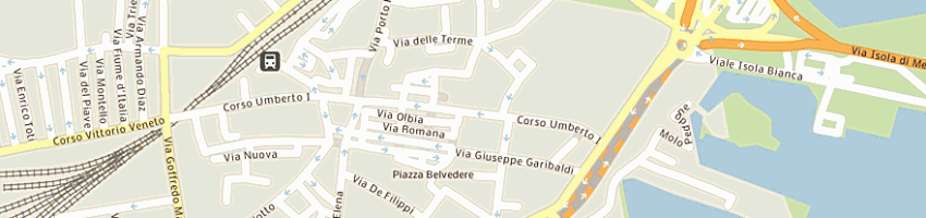 Mappa della impresa ruiu a OLBIA