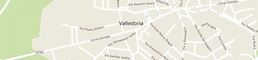 Mappa della impresa casa dell'artigianato di multineddu tamara a VALLEDORIA