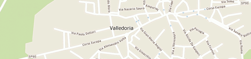 Mappa della impresa scuola elementare a VALLEDORIA
