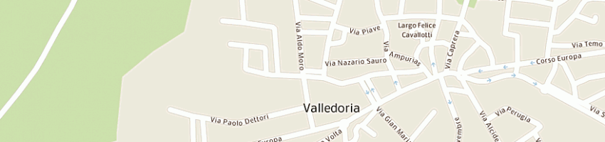 Mappa della impresa sciolla lussoria antonietta a VALLEDORIA