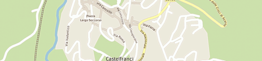 Mappa della impresa cantina colli di castelfranci srl a CASTELFRANCI