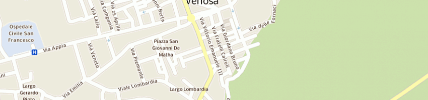 Mappa della impresa coffe house di iovanni luciano e c snc a VENOSA