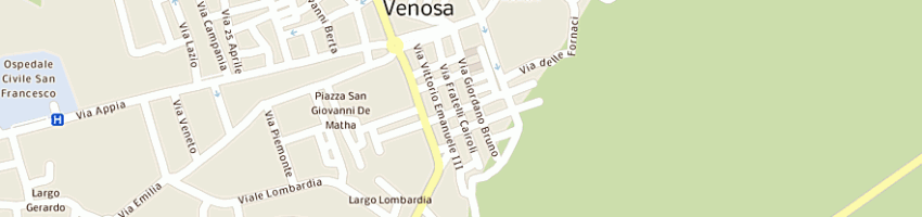 Mappa della impresa agriturismo la maddalena lagala arnaldo a VENOSA