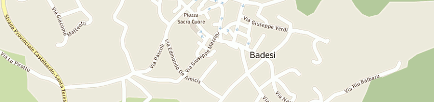 Mappa della impresa carbini giacomo a BADESI