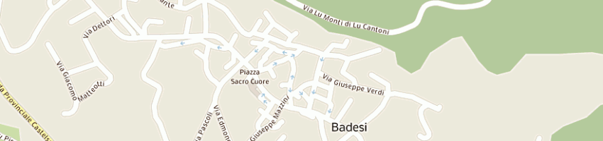 Mappa della impresa cherchi giuseppe a BADESI