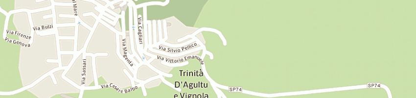 Mappa della impresa comunita' costa paradiso a TRINITA D AGULTU E VIGNOLA