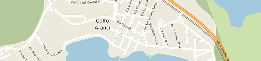 Mappa della impresa pasticceria 'il cigno bianco' di bruno immacolata a GOLFO ARANCI