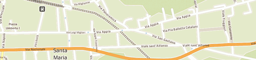 Mappa della impresa area service snc dei flli di sena a SANTA MARIA A VICO