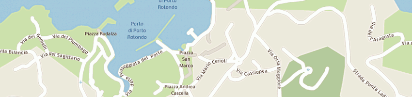 Mappa della impresa socoin porto rotondo (srl) a OLBIA