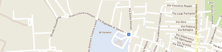 Mappa della impresa opera pia di venere a BARI