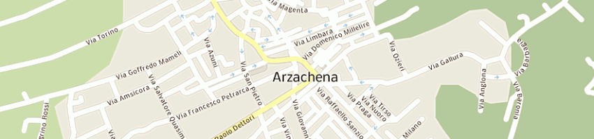 Mappa della impresa bar pasticceria cucciari snc di bazzu maurizio a ARZACHENA
