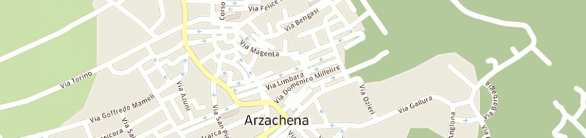 Mappa della impresa acconciature free line (snc) a ARZACHENA