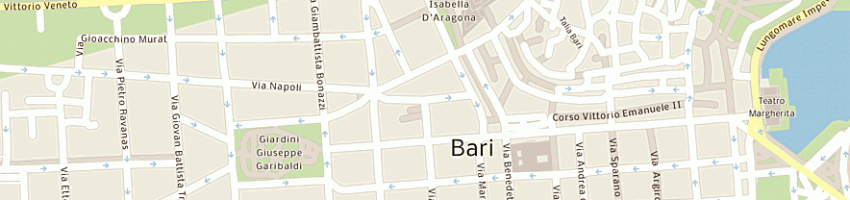 Mappa della impresa municipio a BARI