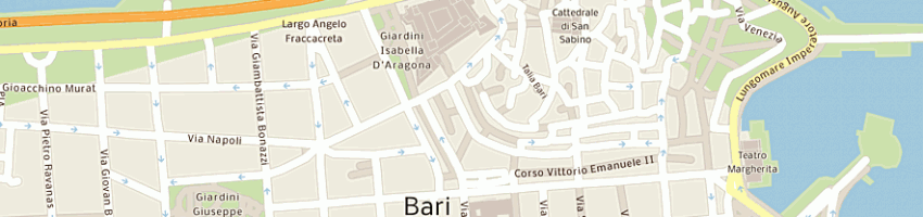 Mappa della impresa bar castello a BARI