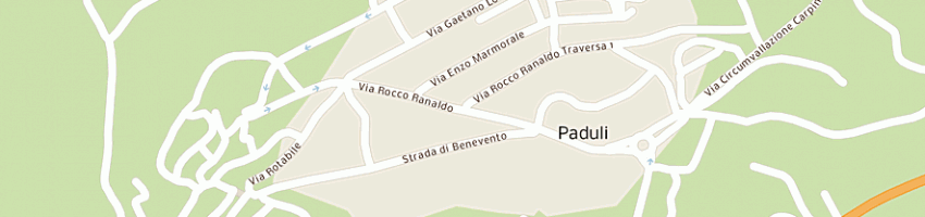 Mappa della impresa municipio a PADULI