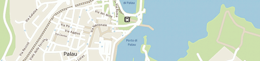 Mappa della impresa bar del porto sas di aversano paola e c piu' brevemente potra' essere chiamata  ba a PALAU