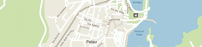 Mappa della impresa panetteria pasticceria vecchia palau di aresu emilio a PALAU