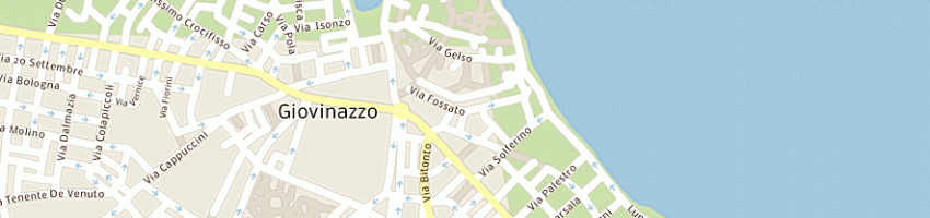 Mappa della impresa autoscuola biancoverde adriatica a GIOVINAZZO
