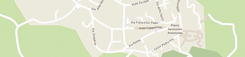 Mappa della impresa viesse grafica di veneziano scocca a PIETRELCINA