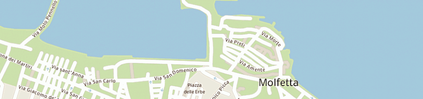 Mappa della impresa faro del porto a MOLFETTA