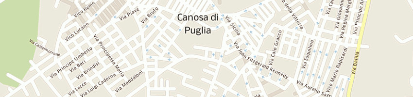Mappa della impresa confezioni paulicelli anna a CANOSA DI PUGLIA