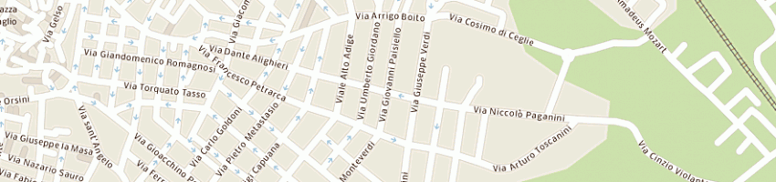 Mappa della impresa center cart di delcuratolo michele a BARLETTA